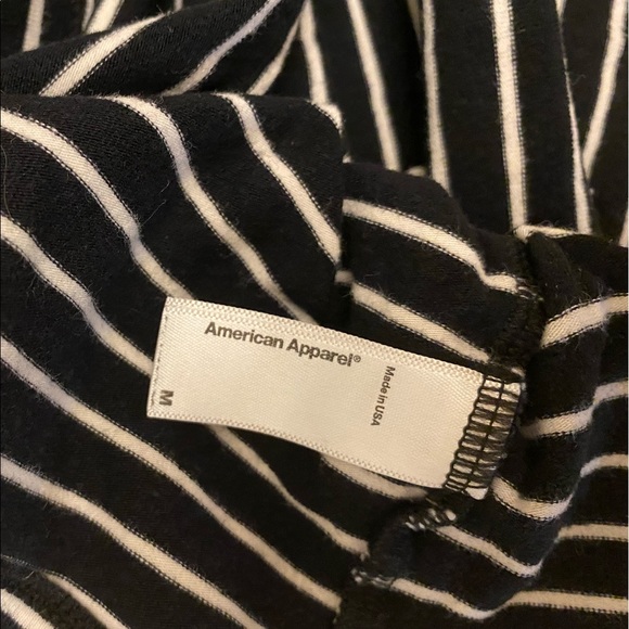 AMERICAN APPAREL BLACK AND WHITE CROP TOP - Picture 5 of 5